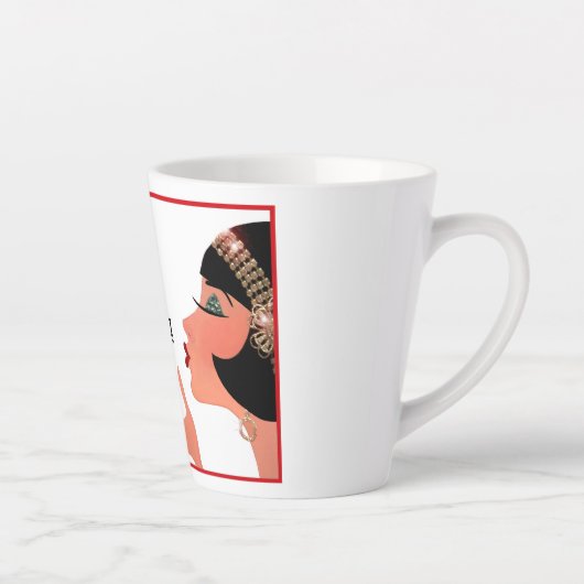 "Verliere nie deinen SPARKLE!" Latte Tasse (Rechts)