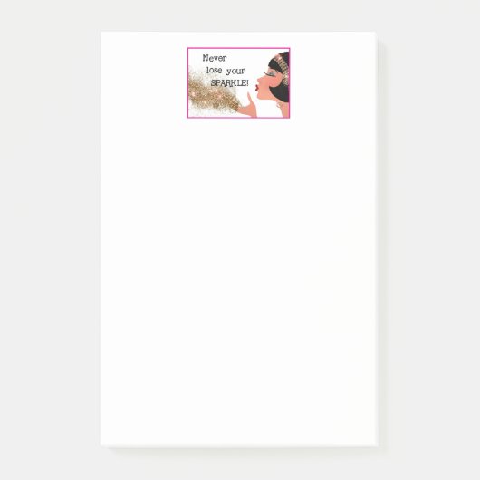 "Verliere nie deinen SPARKLE!" Post-It Klebezettel (Vorderseite)