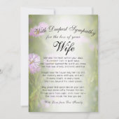 Verlieren einer Ehefrau Karte (Vorderseite)