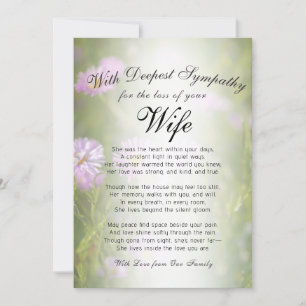 Verlieren einer Ehefrau Karte