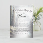 Verlieren eines Onkelerinners Karte (Stehend Vorderseite)