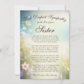 Verlieren eines Sister-Memorial Karte (Vorderseite)