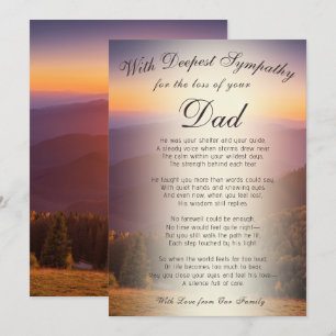 Verlieren eines Vater-Memorial Karte
