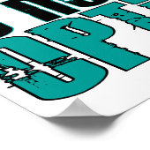 Verlieren ist keine Option für Gebärmutterhalskreb Poster (Ecke)