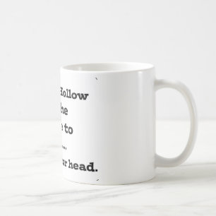 Verlieren Sie Ihren Kopf in der schläfrigen Höhl Kaffeetasse