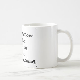 Verlieren Sie Ihren Kopf in der schläfrigen Höhle Kaffeetasse