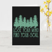 VERLIEREN SIE IHREN MIND Funny Wandern Wanderer Karte (Gelbe Blume)