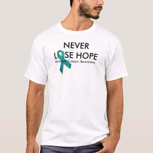 Verlieren Sie nie das Ovarialkarzinom-Bewusstsein T-Shirt (Vorderseite)