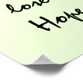 VERLIEREN SIE NIE DIE HOFFNUNG. POSTER (Ecke)