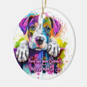 Verlieren Sie nie Ihre Neugier, es gibt so viel zu Keramik Ornament (Links)