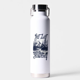 Verlieren Sie sich, finden Sie sich selbst - Natur Trinkflasche