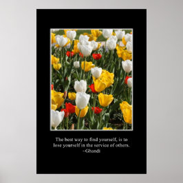 Verlieren Sie sich im Dienste anderer Poster