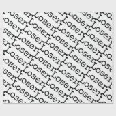 Verlierer-Druck Geschenkpapier (Flach)