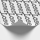 Verlierer-Druck Geschenkpapier (Ecke)