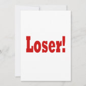 Verlierer Einladung (Vorderseite)