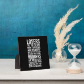 Verlierer gegen Gewinner - Fitnessstudio, Hustle,  Fotoplatte (InSitu)