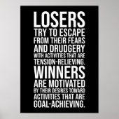 Verlierer gegen Gewinner - Fitnessstudio, Hustle, Poster (Vorne)