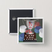 VERLIERER KARDIERT KNOPF BUTTON (Vorne & Hinten)