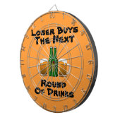 VERLIERER KAUFT FOLGENDE RUNDE lustige Bier-Tassen Dartscheibe (Vorderseite rechts)