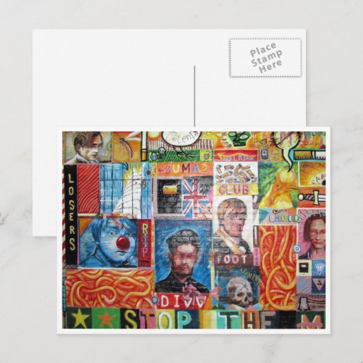 Verlierer Kunst Postkarte (Vorne/Hinten)