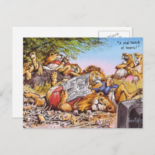 Verlierer! Postkarte (Vorne/Hinten)