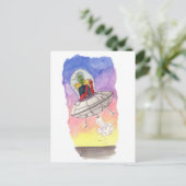 Verlierer Spaaaaaace Postkarte (Stehend Vorderseite)