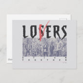 Verlierer zusammenhalten postkarte (Vorne/Hinten)