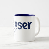 Verlierer Zweifarbige Tasse (VorderseiteRechts)