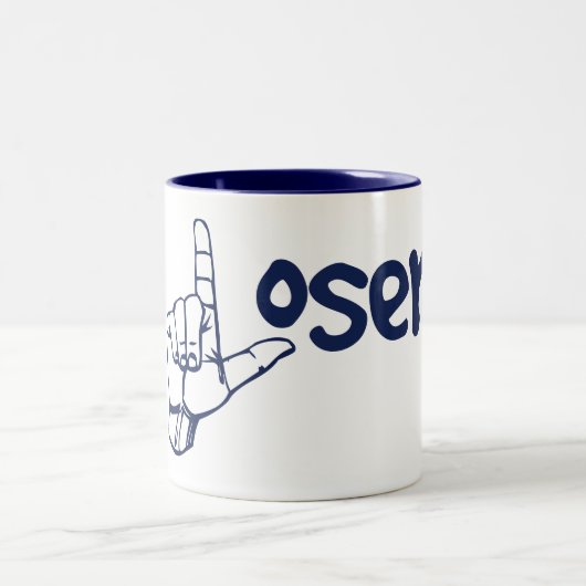 Verlierer Zweifarbige Tasse (Mittel)