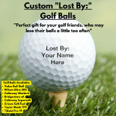 Verliert durch: Custom Golf Balls Golfball