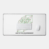 Verliert in der fünften Dimension? (Geometry Cube  Schreibtischunterlage (Tastatur & Maus)