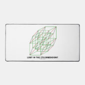 Verliert in der fünften Dimension? (Geometry Cube  Schreibtischunterlage (Vorderseite)