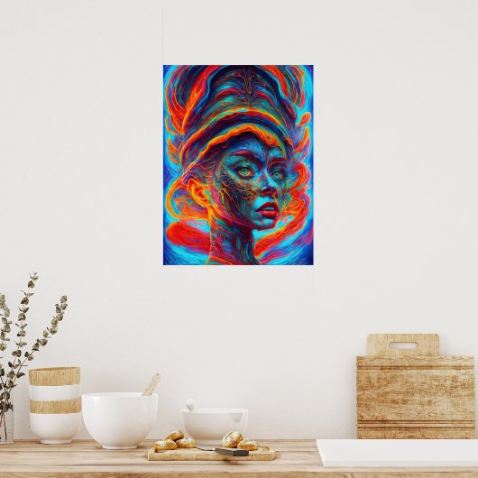 Verliert in meinem Kopf surreal Poster (Küche)