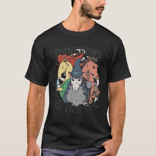 Verliese & Pferde T-Shirt (Vorderseite)