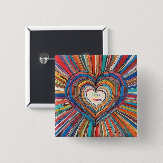 Verlinkt von Herzen Button (Vorne & Hinten)