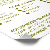 Verlinkte Hochzeitssender, Hochzeitplaner-Werbung Poster (Ecke)