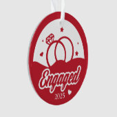 Verlobt 2025 Der Anfang von ewig Personalisiert Ornament (Vorderseite)