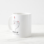 Verlobt AF Bride Ring Finger Future Mrs. Kaffeetasse (Vorderseite Links)