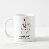 Verlobt AF Bride Ring Finger Future Mrs. Kaffeetasse (Links)