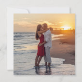 Verlobt Collage Foto Hochzeitsankündigung (Rückseite)