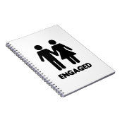 Verlobt Couple - HochzeitsplanNotebook Notizblock (Rechte Seite)