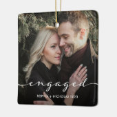 Verlobt | Einfaches Skript und zwei Fotos Keramikornament (Links)