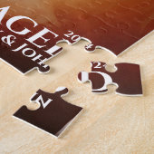 Verlobt Elegantes Minimal & Modernes Foto Puzzle (Seite)