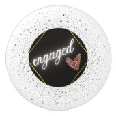 Verlobt Glam Keramikknauf (Vorderseite)