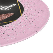 Verlobt Glam Pastel Schneidebrett (Ecke)