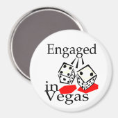 Verlobt in Vegas Magnet (Vorderseite/Rückseite)