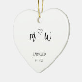 Verlobt Minimalistisch Keramik Ornament (Links)