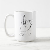 Verlobt Ring Finger Tasse Custom Verlobung Wedding (Links)