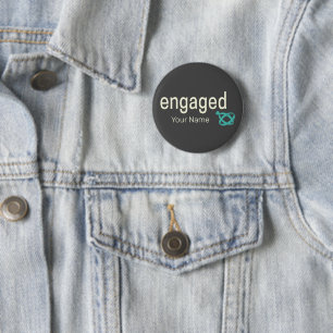 Verlobt Rings Couples Bachelor Party oder Hochzeit Button
