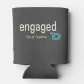 Verlobt Rings Couples Bachelor Party oder Hochzeit Dosenkühler (Rückseite)